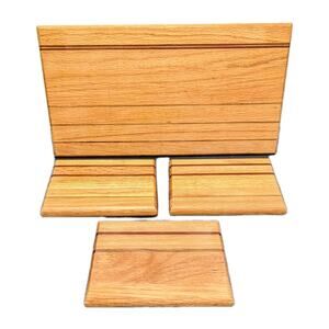 Ash, Padauk Maple Handmade Cutting Board Charcuterie Set Of 4 14 X 7.5 & 5 X 6 I